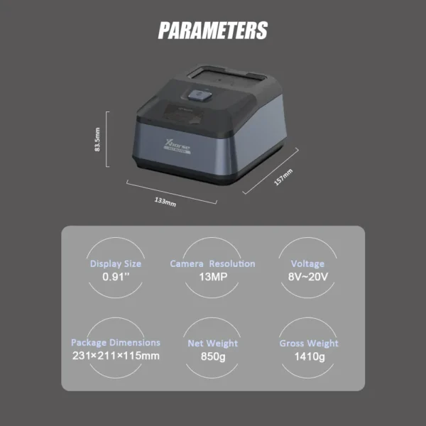 Xhorse Key Reader XDKP00GL Blade Skimmer Key Identification Device Work with Xhorse APP and Key Cutting Machine - Image 10