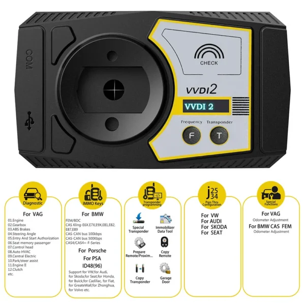 V7.3.5 Xhorse VVDI2 Full Kit with All 13 Software including OBD48 + 96bit 48 + MQB + BMW FEM/BDC - Image 10