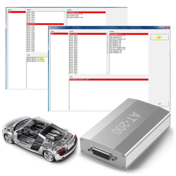 BMW AT-200 AT200 ECU Programmer & ISN OBD Reader Support MSV90 MSD85 MSD87 B48 etc - Image 10