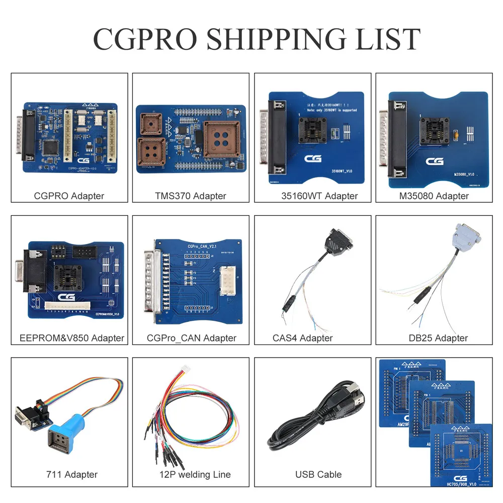 V2.2.9.0 CG Pro 9S12 Programmer Full Version with All Adapters Support 35160WT/ 35080/ 35128 - Image 11
