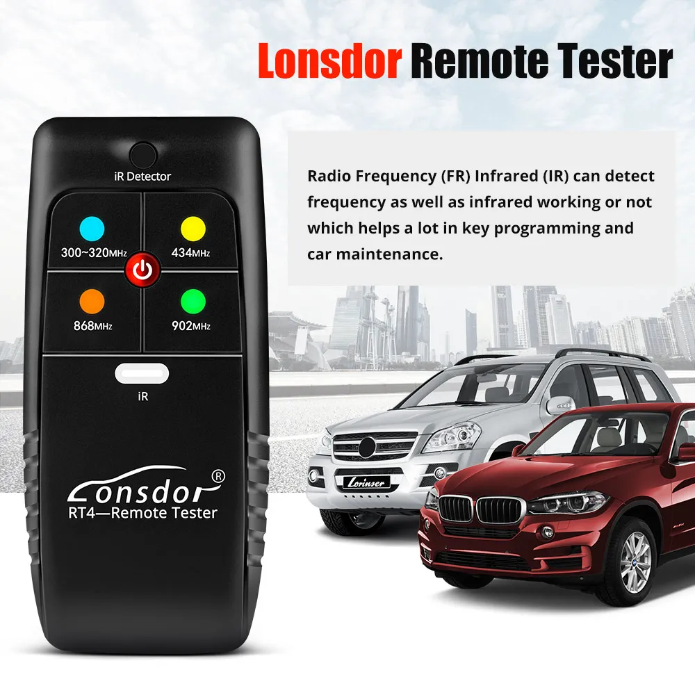 Lonsdor RT4 IR/FR Remote Tester for 868mhz 433mhz 902mhz 315mhz - Image 4