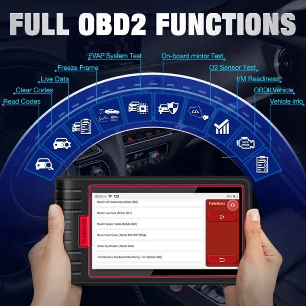 THINKCAR ThinkScan Max 2 Full System Diagnostic Tools Support CANFD For GM AF DPF IMMO 28 Reset ECU Coding OBD2 Scanner - Image 4