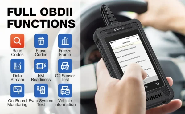 LAUNCH CRE302 OBD2 Scanner Engine SRS ABS Code Reader Scan Tool Reset Function Diagnostic Scanner Auto VIN Diagnostic Tools - Image 4