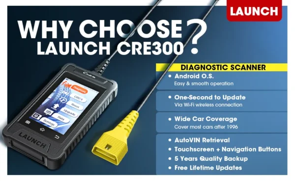LAUNCH CRE300 Obd2 Scanner Diagnostic Tools Code Reader Scan Tool Mechanical Workshop Tools Automotive Tools Automotive Scanner - Image 4