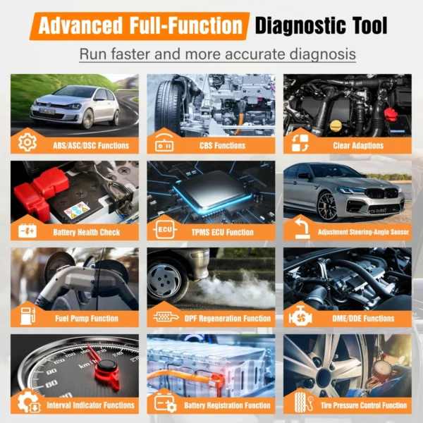 2023 Launch Creader Elite For BMW Diagnostic Scan Tool with Full OBD Functions - Image 6