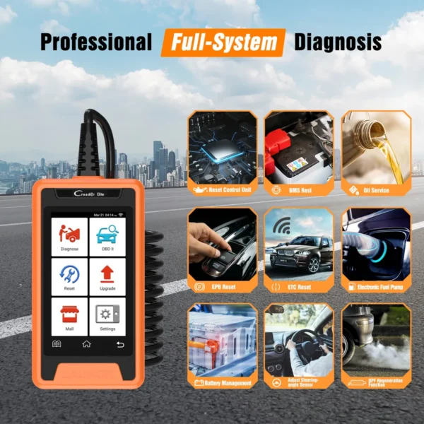 2023 Launch Creader Elite For BMW Diagnostic Scan Tool with Full OBD Functions - Image 7