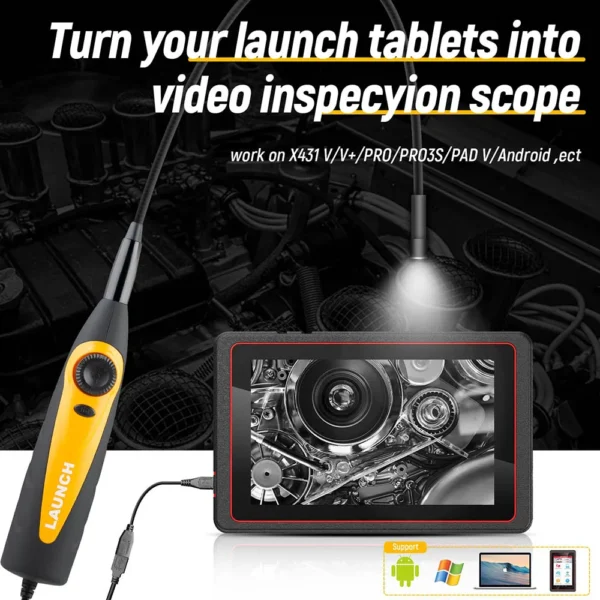 Launch X431 VSP-600 Video Scope Supports LAUNCH X-431 Scanners and All Android and IOS Device - Image 5