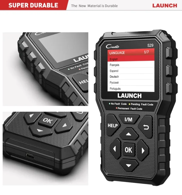 LAUNCH Creader 529 CR529 OBD2 Scanner Automotive Diagnostic Tool Enhanced Universal 15 Reset Automotive Scan Tool Repair Tools - Image 5