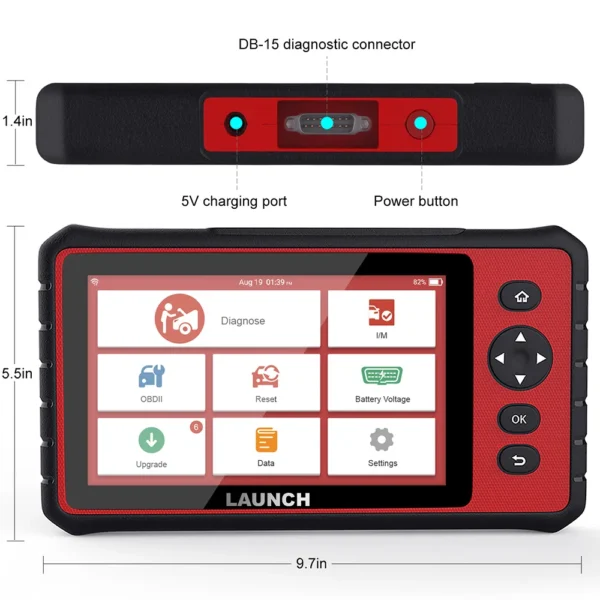 LAUNCH X431 CRP909 OBD2 Car Diagnostic Scanner OBD2 Scanner Airbag SAS TPMS EPB IMMO Reset Auto Code Reader - Image 3