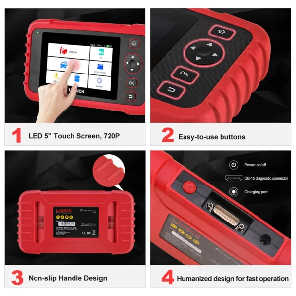 LAUNCH CRP123X OBD2 Code Reader For Engine Transmission ABS SRS Diagnostics With AutoVIN Service Lifetime Update Online - Image 5