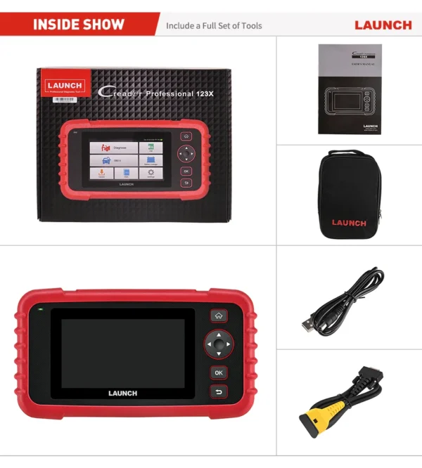 LAUNCH CRP123X OBD2 Code Reader For Engine Transmission ABS SRS Diagnostics With AutoVIN Service Lifetime Update Online - Image 7