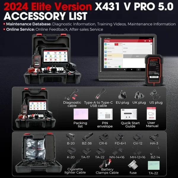 LAUNCH X431 PRO V5.0 Full System 4+64 Diagnostic Tool - Image 12