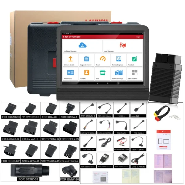 X431 PRO3 Launch X431 V+ 10.1inch Tablet Global Version with X431 Heavy Duty Module Work on both 12V & 24V Cars and Trucks - Image 14
