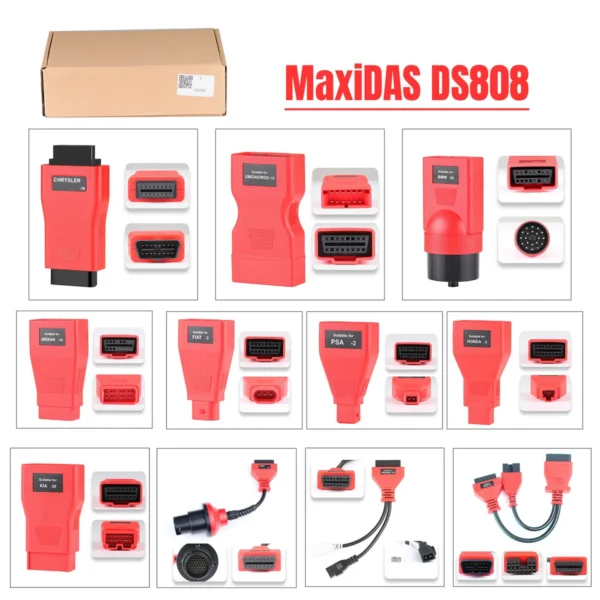 Autel Full Set OBDII Cables and Connectors for DS808 MaxiSYS and MK908P - Image 25
