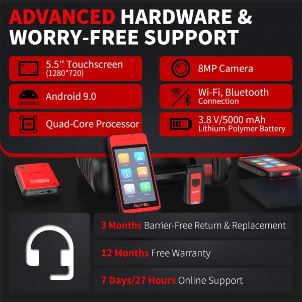 Autel MaxiTPMS ITS600E TPMS Relearn Tools TPMS Programming Tool Activate/Relearn All Sensors TPMS Diagnostics 4 Reset Functions - Image 12
