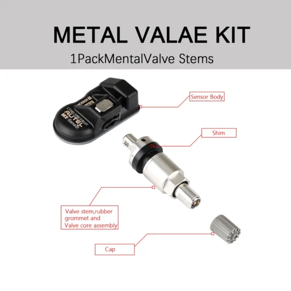 Autel MX-Sensor 433MHZ/315MHZ Universal Programmable TPMS Sensor Specially Built for Tire Pressure Sensor Replacement - Image 8