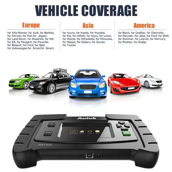Autek IKey820 OBD2 Car Key Programmer Support All Key Lost No Token Limitation - Image 8