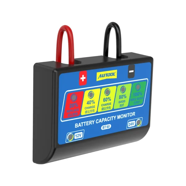 AUTOOL BT60 12V/24V Car Battery Tester Cranking Charging Circut Tester Battery Analyzer 12V/24V Battery Tester 2000CCA - Image 4