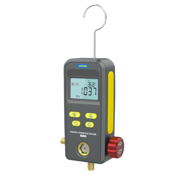 AUTOOL LM110 Digital Manifold Meter Air Conditioner Refrigerant Leak Tester Pressure Gauge Kit HVAC Vacuum Temperature Tester - Image 4