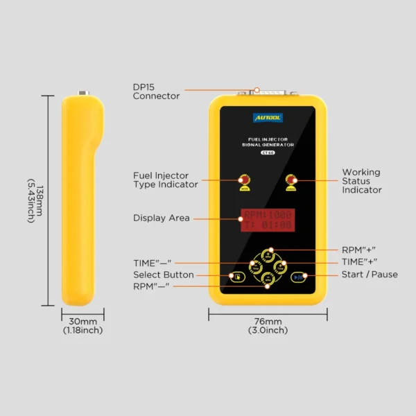 AUTOOL CT60 Fuel Injector Signal Generator Fuel Injector Super Pulse Signal Tester Increase CT150 CT200 Pulse Pressure Tester - Image 5