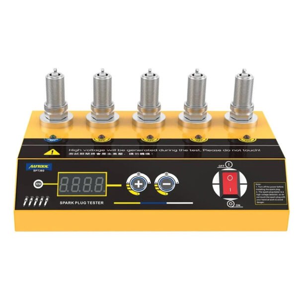 AUTOOL SPT360 Car Spark Plug Tester Ignition Testers Automotive Diagnostic Tool Five-Hole Spark Plug Flashover Analyzer 110/220V