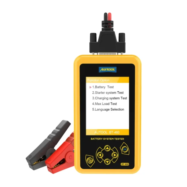AUTOOL BT460 Car Battery Tester Automobile Battery Analyzer Load Tester Tester Machine Charging Starting Systems Tester 12V 24V