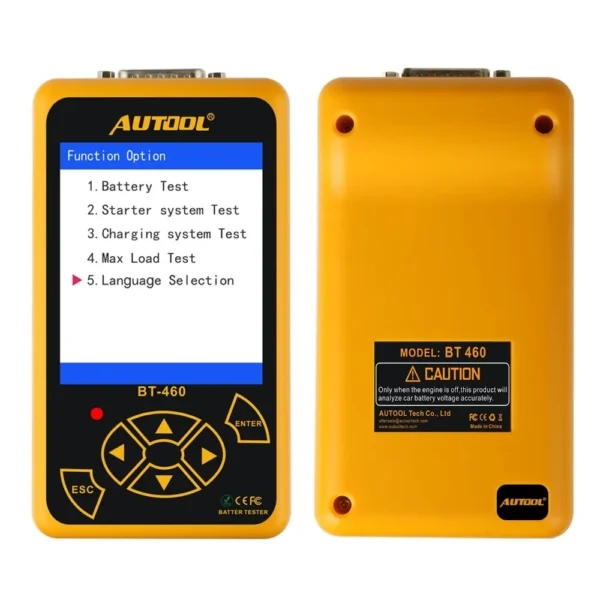 AUTOOL BT460 Car Battery Tester Automobile Battery Analyzer Load Tester Tester Machine Charging Starting Systems Tester 12V 24V - Image 3