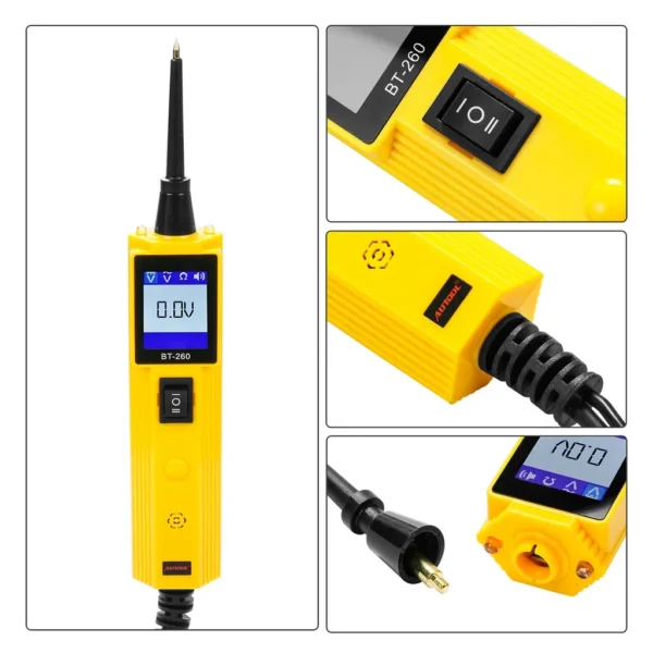 AUTOOL BT260 Car Electric Circuit Tester Power Probe Automotive Scanner Auto LED Display Voltage Digital Diagnostic Tool - Image 2