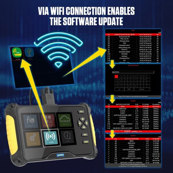 AUTOOL CS603 Automotive OBD2 Scanner Diagnostic Scanner Four-System Diagnostic Scanner Diagnostics Engine Transmission ABS SRS - Image 2