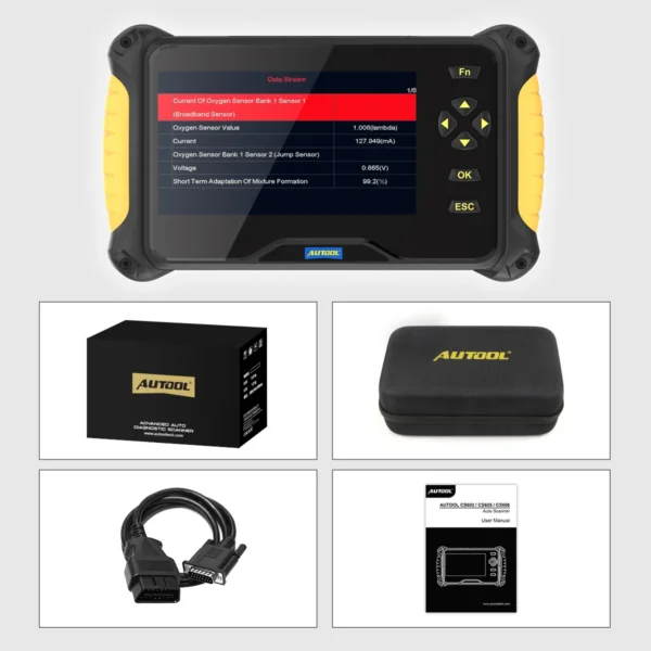 AUTOOL CS603 Automotive OBD2 Scanner Diagnostic Scanner Four-System Diagnostic Scanner Diagnostics Engine Transmission ABS SRS - Image 4