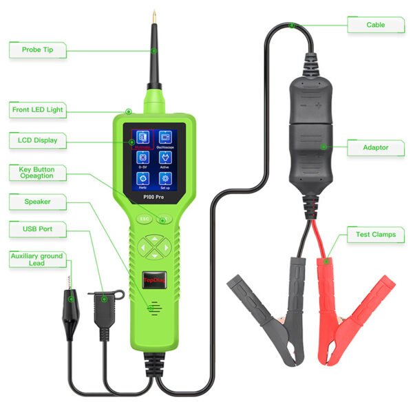 TopDiag P100 Pro New Generation Intelligent Electrical System Circuit Tester - Image 6