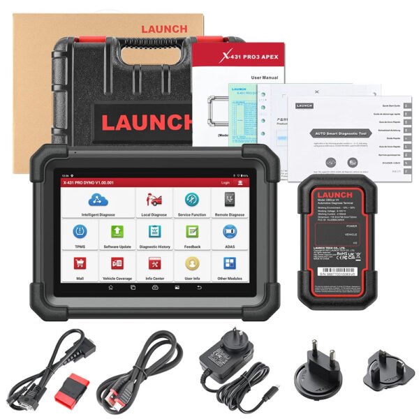 2024 LAUNCH X-431 PRO DYNO 8" Bi-directional Diagnostic Scanner Support 37+Special Functions TPMS ADAS and CAN FD DoIP Global Version