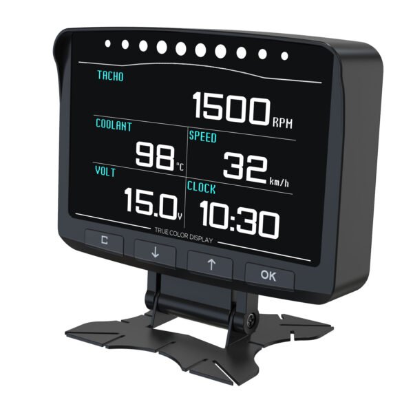 AUTOOL X50 Pro 12V Car Head-Up Computer HUD OBD2 II Fault Detection Fuel Pressure Display Speedmeter Voltmeter Temperature Alarm