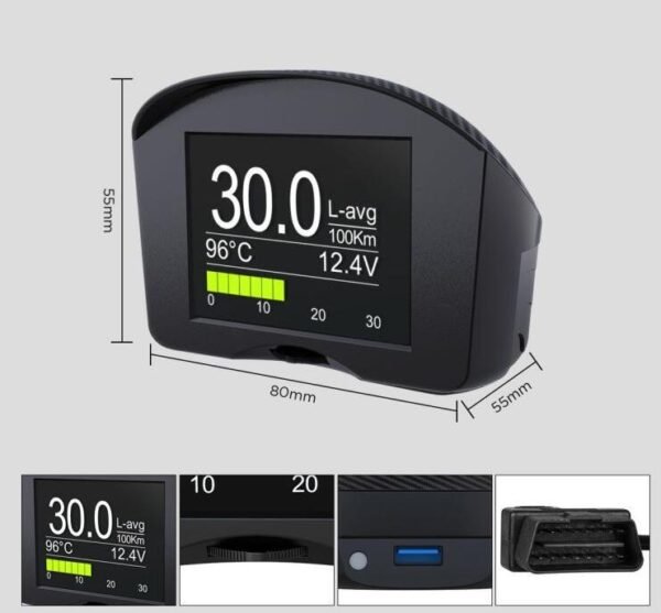 Autool X50 Plus Car OBD HUD Smart Digital Meter - Image 3