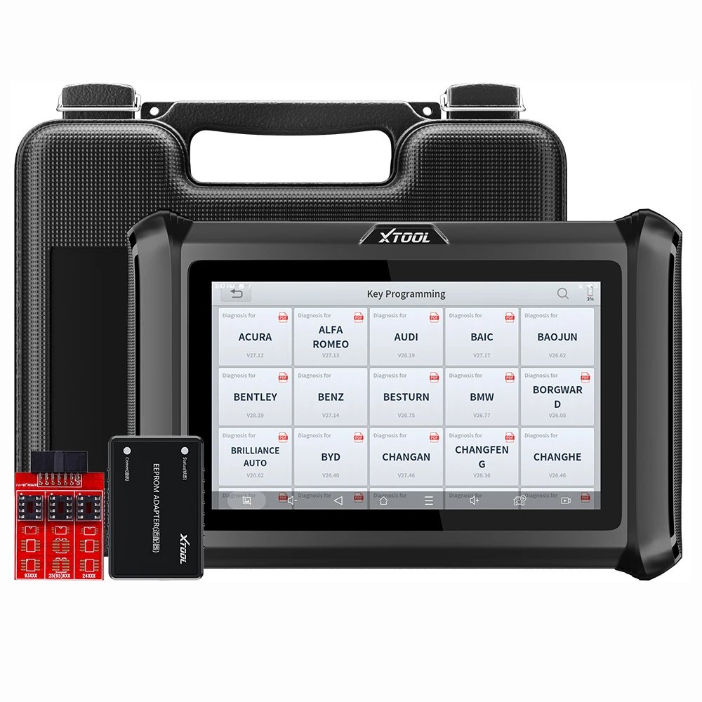 XTOOL X100 PADS Key Programmer All Systems Diagnostic Tools Immobilizer Automotive Scanner 32+ Reset OBD2 Android 10 CANFD/DoIP