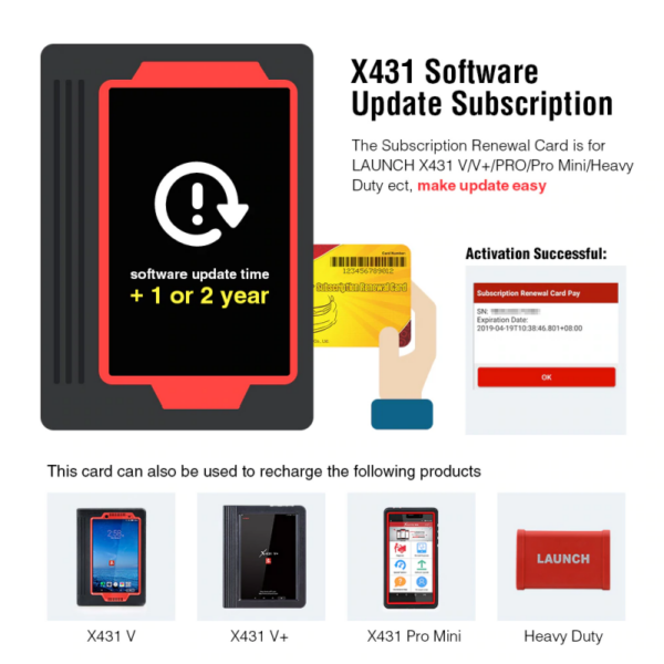 One Year Online Software Update Service for launch pro3s + X431 HD III Module for 12v car+ 24v truck - Image 2