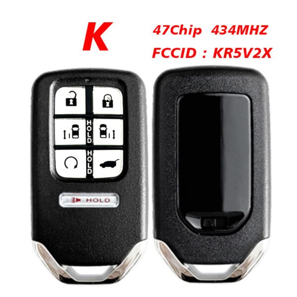 Car Smart Key for Honda CRV Civic XRV Accord Binzhi Lingpai Jade Fit 434MHz 47 Chip KR5V2X - Image 2