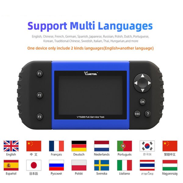 VDIAGTOOL VT600E OBD2 Scanner Car Diagnostic Tool ABS SRS - Image 2