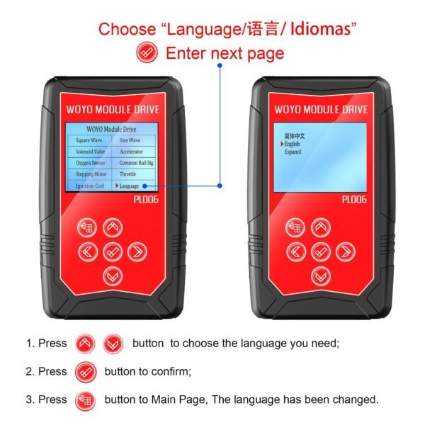 WOYO PL006 Module Drive For ≤12V Motor tester with 4.5inch LCD Screen Can Test COP Coil-on-Plug Ignition Coil.(2P/3P/4P) - Image 2