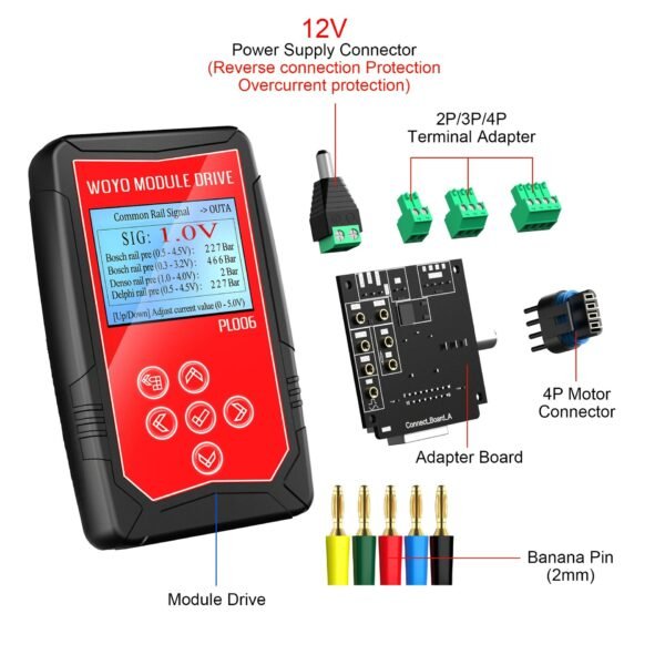 WOYO PL006 Module Drive For ≤12V Motor tester with 4.5inch LCD Screen Can Test COP Coil-on-Plug Ignition Coil.(2P/3P/4P) - Image 4