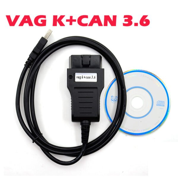 VAG K+CAN COMMANDER 3.6 OBDII OBD2 USB Diagnostic Cabel K CAN Code Readers VAG 3.6 Diagnostic Scan Tools Odometer Correction - Image 2