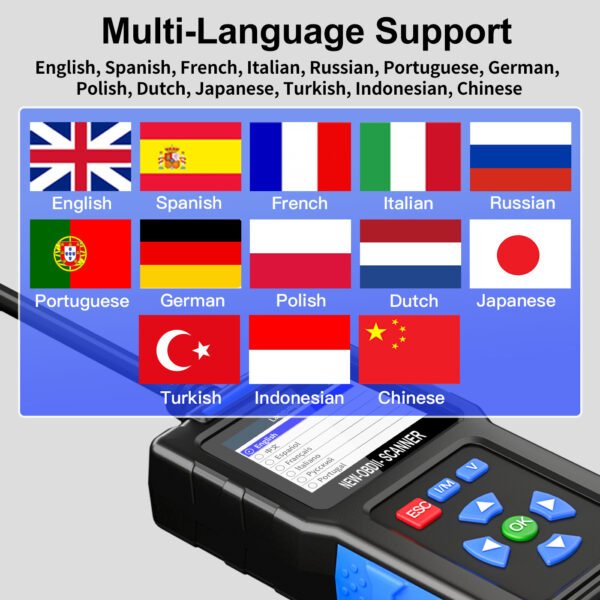 Jdiag T200 Car OBD2 Scanner Fault Code Reader Clear Digital Display Automobile Diagnostic Tool Car Engine Analyzer I/M Ready Tester - Image 5