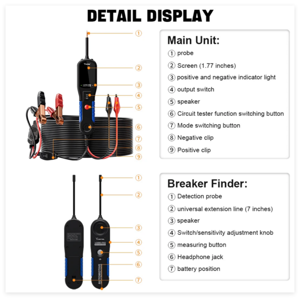 Vdiagtool V200 Pro Car Circuit Probe Tester - Image 4