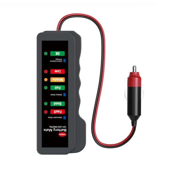12V Car Battery Tester with Cigarette Lighter