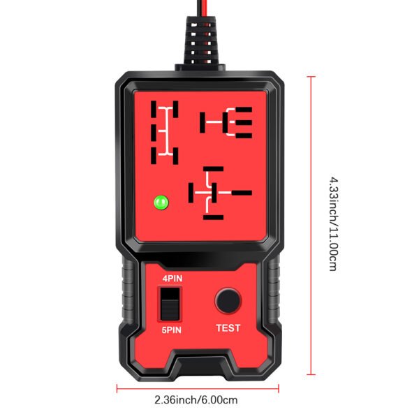 AERMOTOR 12V Car Relay Tester Electronic Automotive Relay Tester for Battery Checker Voltage Analyzer - Image 4