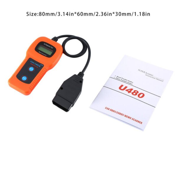 U480 OBD2 CAN BUS Engine Fault Code Detector Car Diagnostic Tools - Image 4